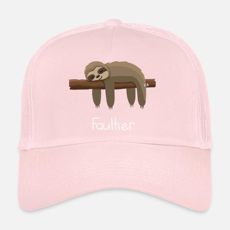 Sloth - Trucker Cap - pale pink