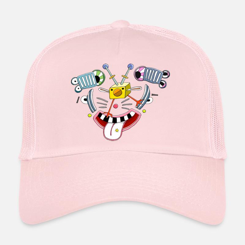 Funny picture, naughty clown chick face Trucker Cap