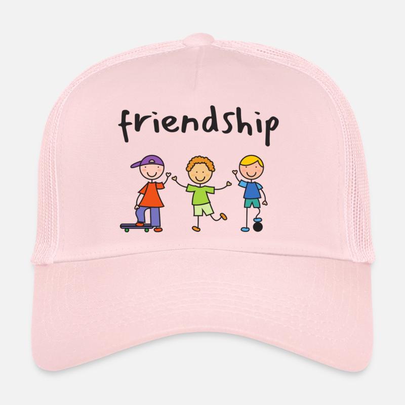 Retour à l’école - Casquette trucker  - rose pâle