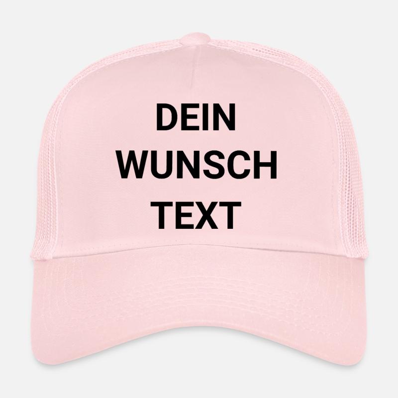 Dein Wunschtext - Trucker Cap - Hellrosa