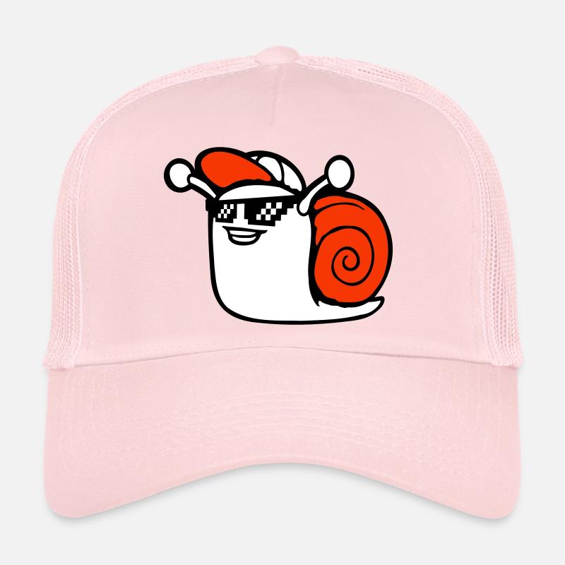 Schnecke Sonnenbrille niedlich süß glücklich Cool Trucker Cap