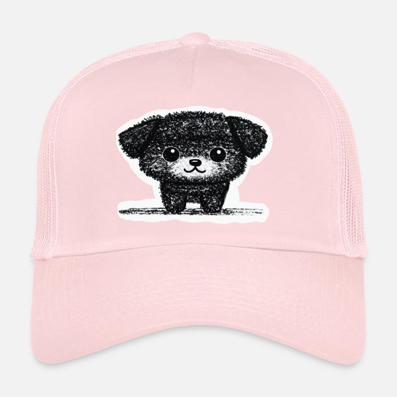 Winziges Hündchen (Grau) Trucker Cap