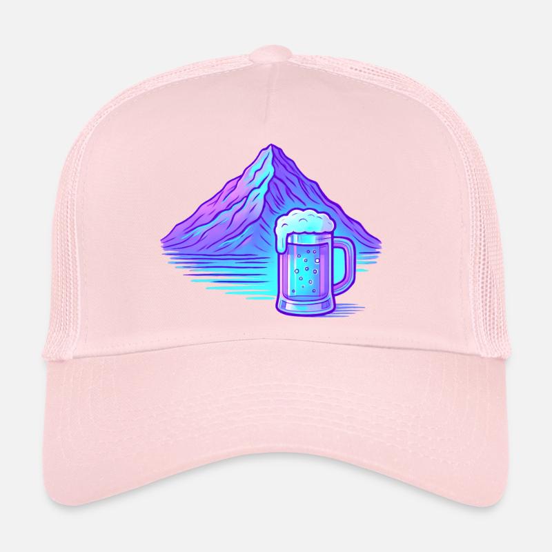 Bergneon Beer Gloss Blue Trucker Cap