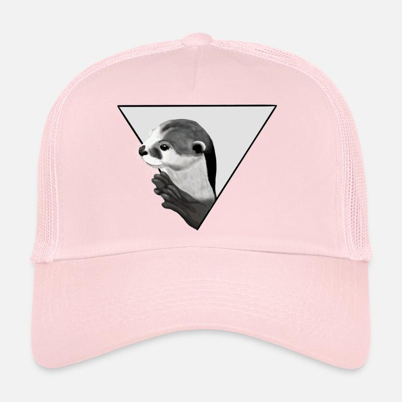Otters - Trucker Cap - pale pink
