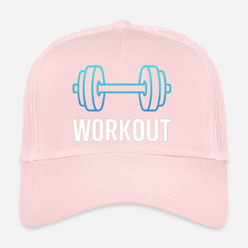 Neon Workout Dumbbells Trucker Cap