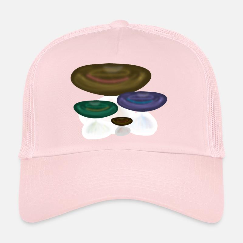 forêt naturelle colorée de champignons Casquette trucker 