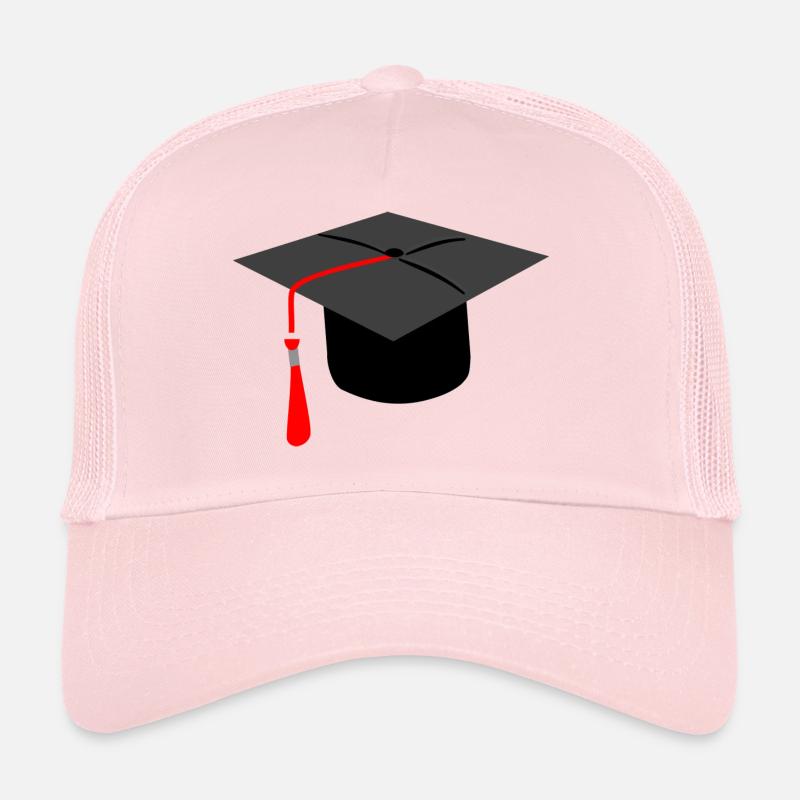 diplômé - Casquette trucker  - rose pâle