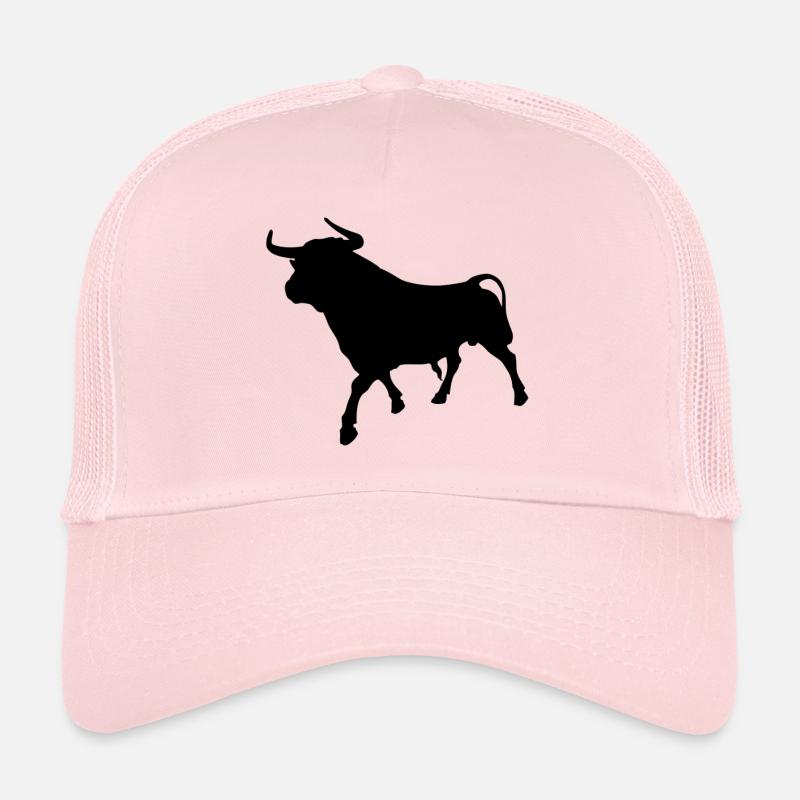 Börsen Bulle Aktien Stier Finanzen Geschenkidee - Trucker Cap - Hellrosa
