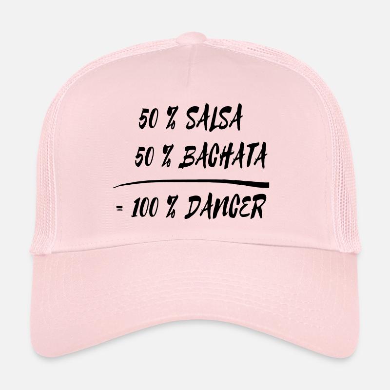 50 % salsa + 50 % Bachata = 100 % Dancer Casquette trucker 