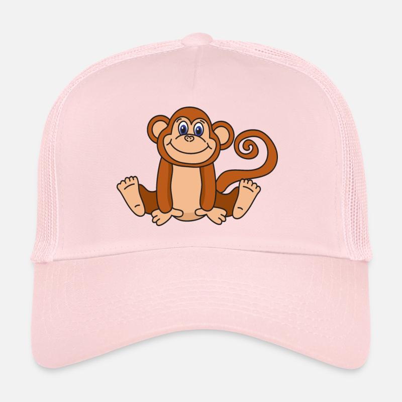 Affe - Trucker Cap - Hellrosa