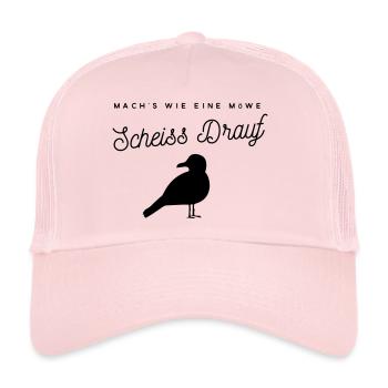 Faites comme une mouette: Fuck It! - Casquette trucker  - rose pâle - Devant