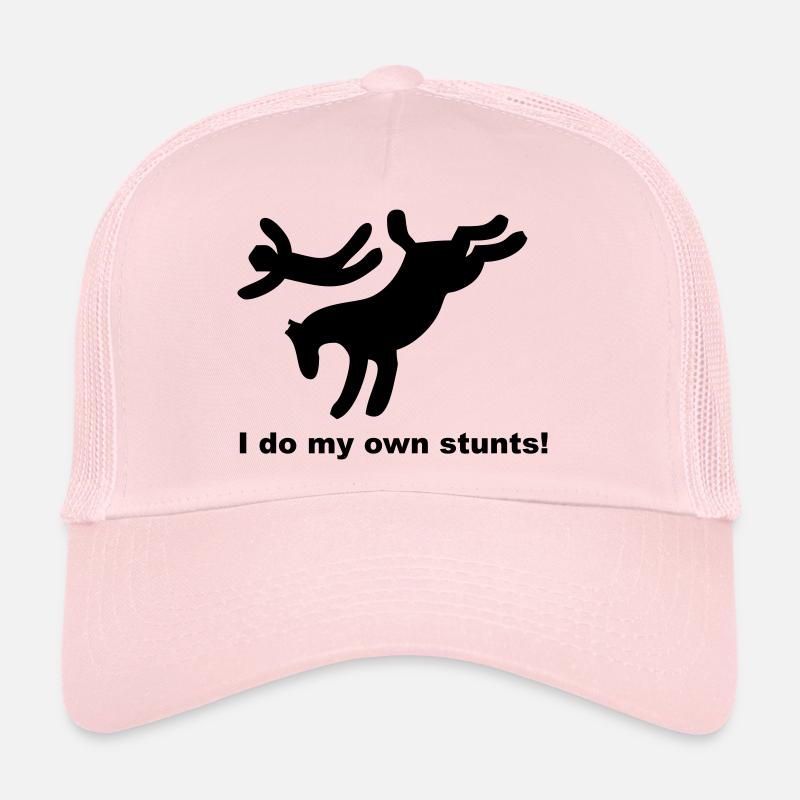 I do my own stunts - Trucker Cap - pale pink