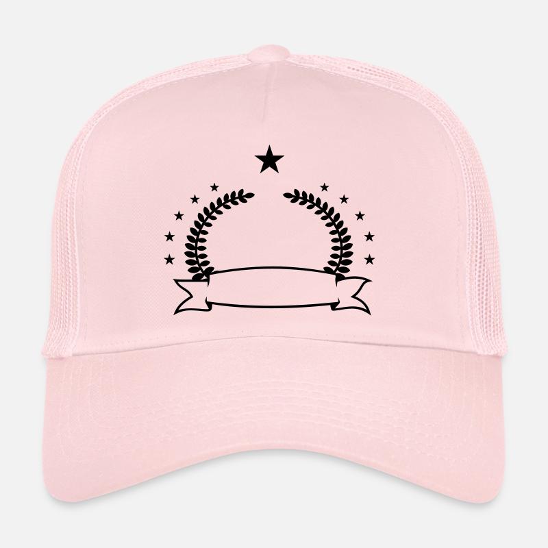 Couronne de laurier avec la bannière et les Casquette trucker 