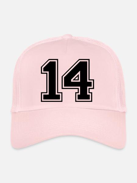 14 - Trucker Cap - pale pink - Front