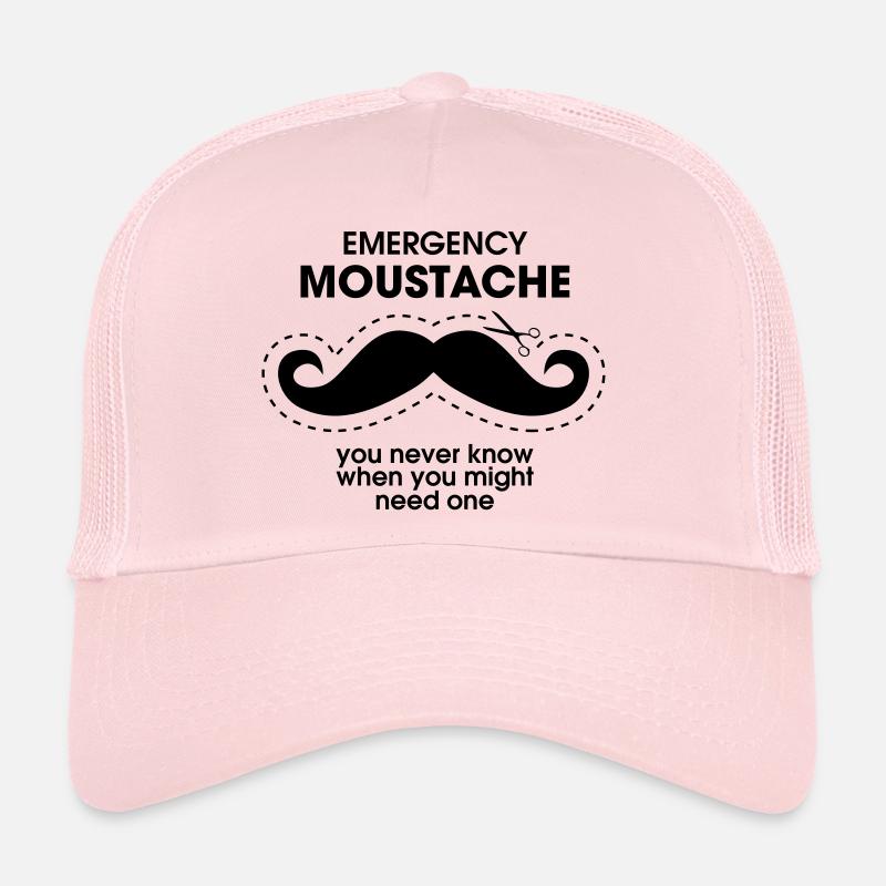Emergency Moustache Casquette trucker 