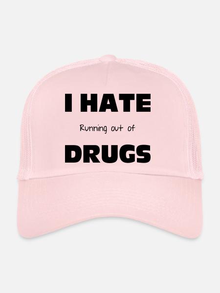 Drugs - Casquette trucker  - rose pâle - Devant