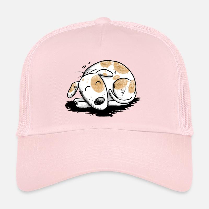 Drolliger Jack Russell Hund Comic - Trucker Cap - Hellrosa