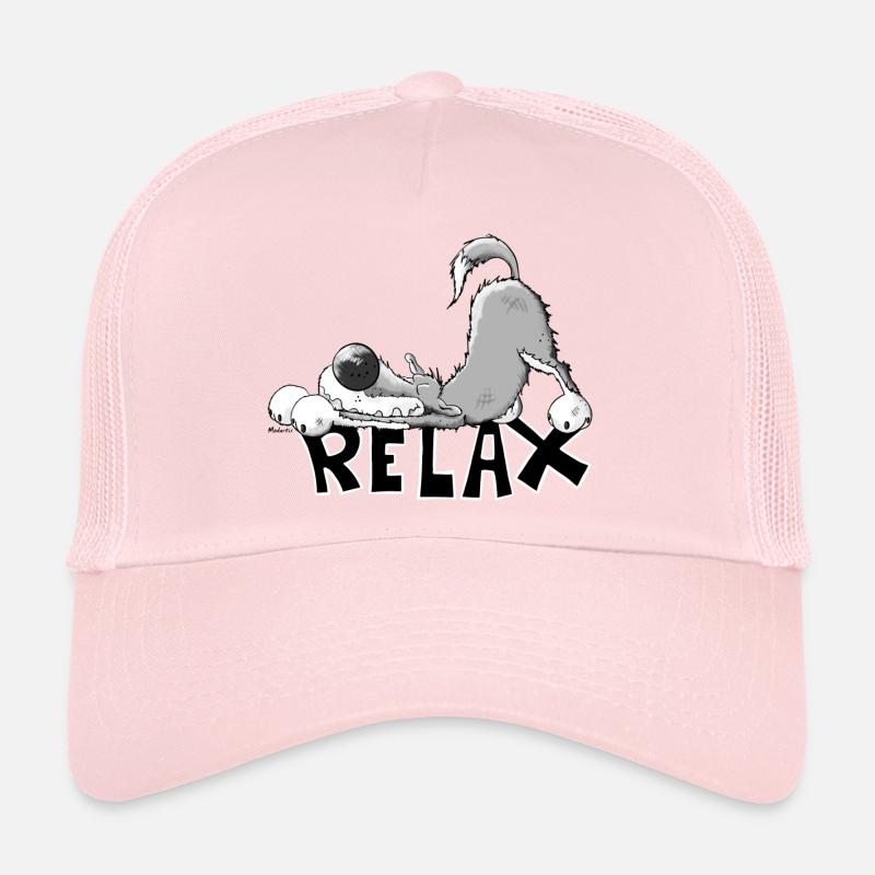 Loup gris est relaxant - Casquette trucker - rose pâle