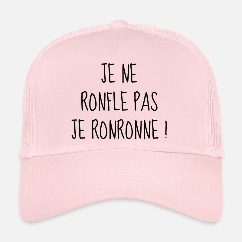 Ronfler - Ronfleur - Ronfleuse - Citation - Humour Casquette trucker 