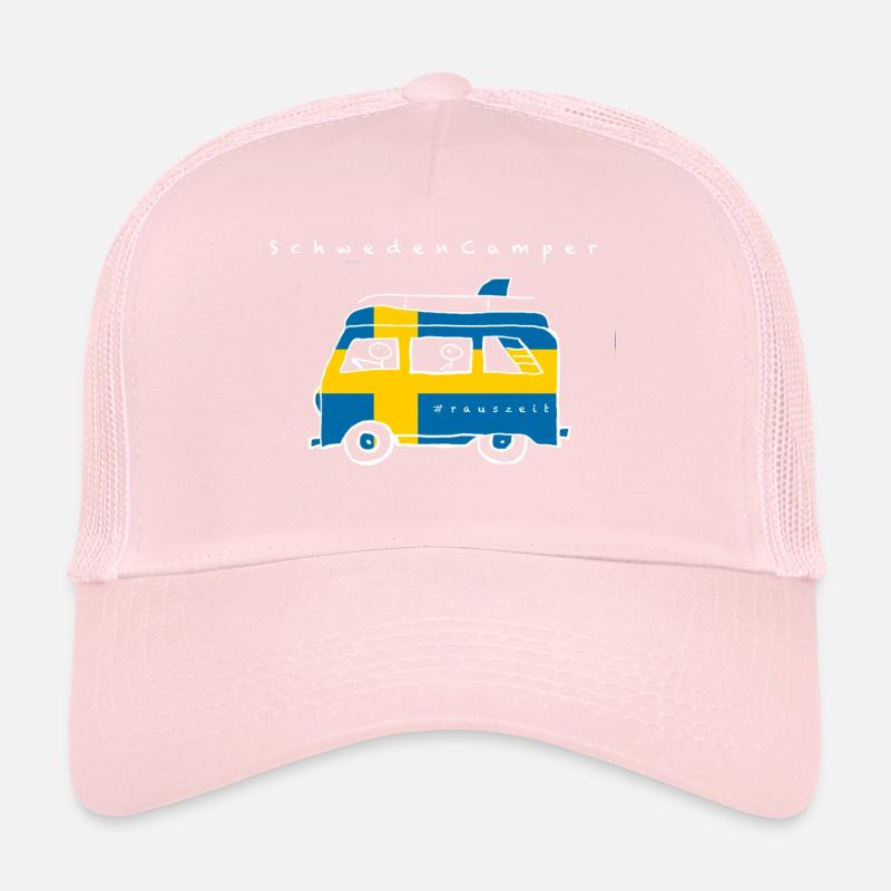 Schweden Camper - Trucker Cap - Hellrosa