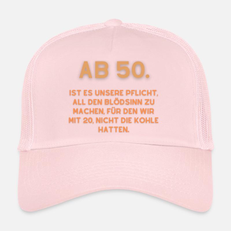 Ab 50 - Trucker Cap - Hellrosa