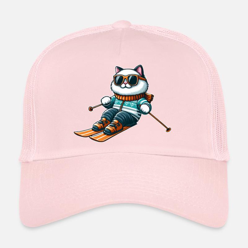Ragdoll Cat Skiing - Winter Delights Trucker Cap