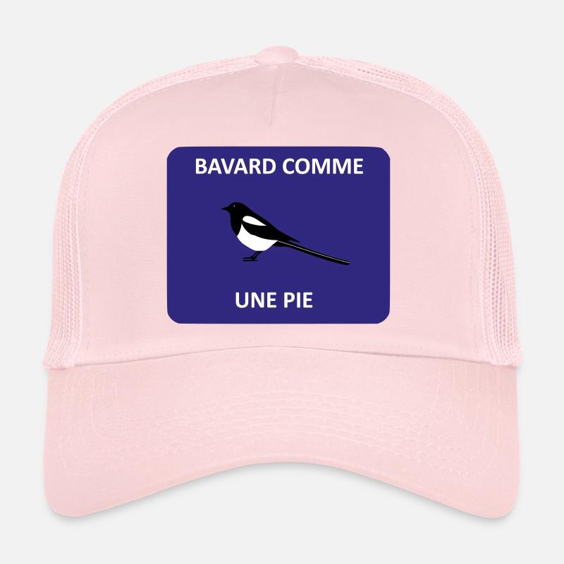 Chatty as a magpie - Trucker Cap - pale pink