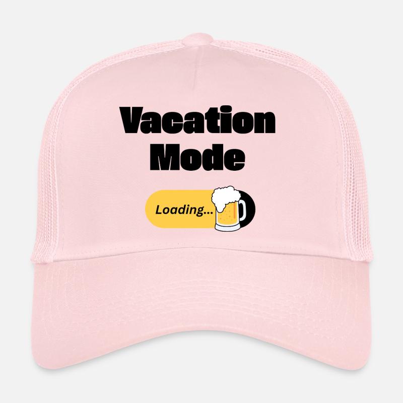Vacation Mode On – Bier mit Ladebalken (dunkel) Trucker Cap