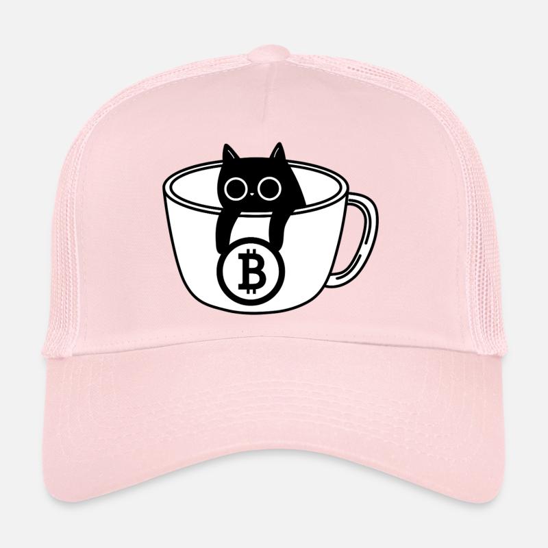 Crypto Cat Tasse à café Design Casquette trucker 