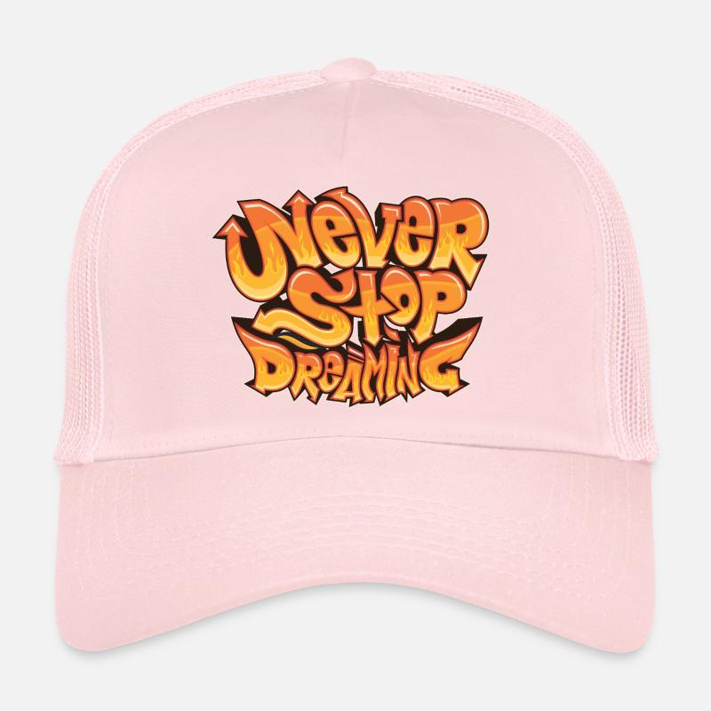 Never Stop Dreaming - Trucker Cap - pale pink