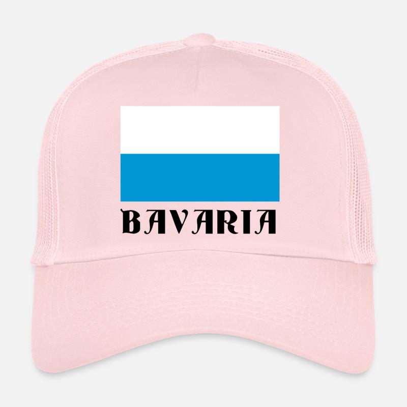 Horizontal White-Blue-Black Line Trucker Cap