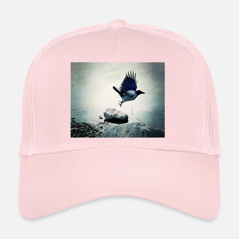 Crow's Flight - Trucker Cap - pale pink