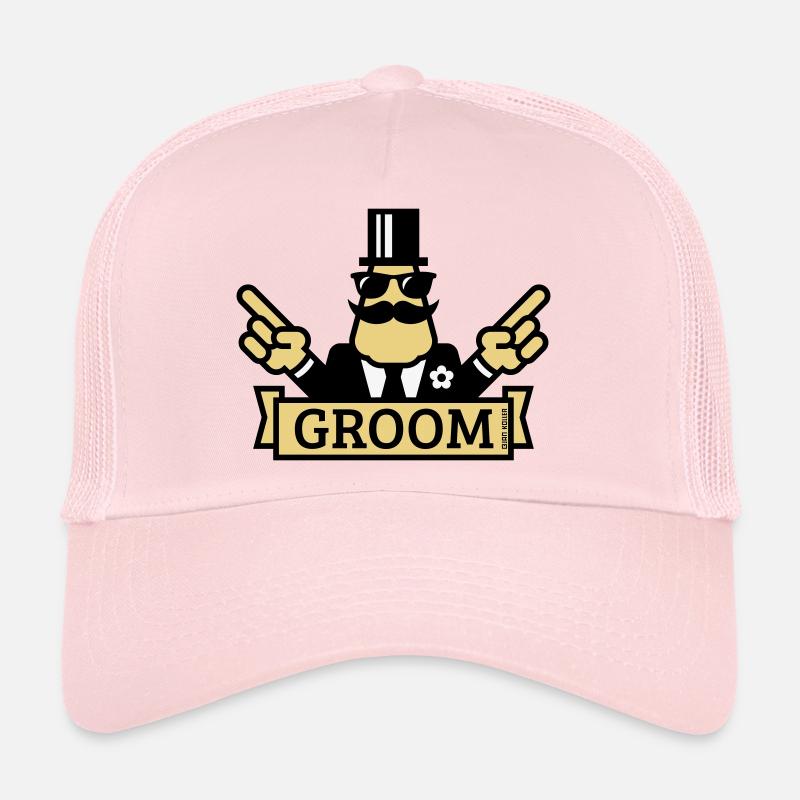 Zeigender Bräutigam (Junggesellenabschied / Junggesellenabschied / 3C) Trucker Cap
