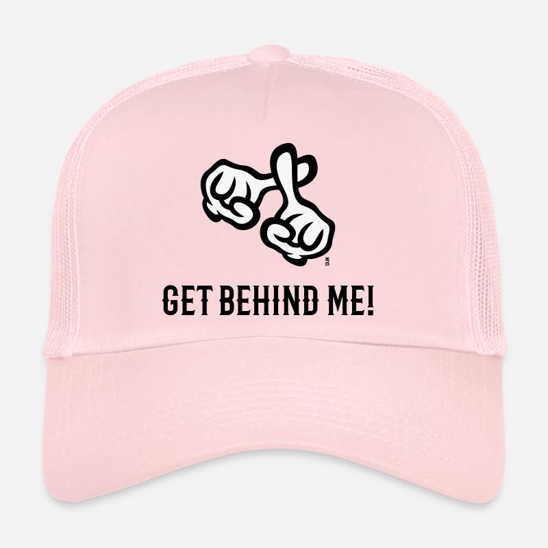 Mets-toi derrière moi ! (Croix / Bible / Religion / 2C) Casquette trucker 