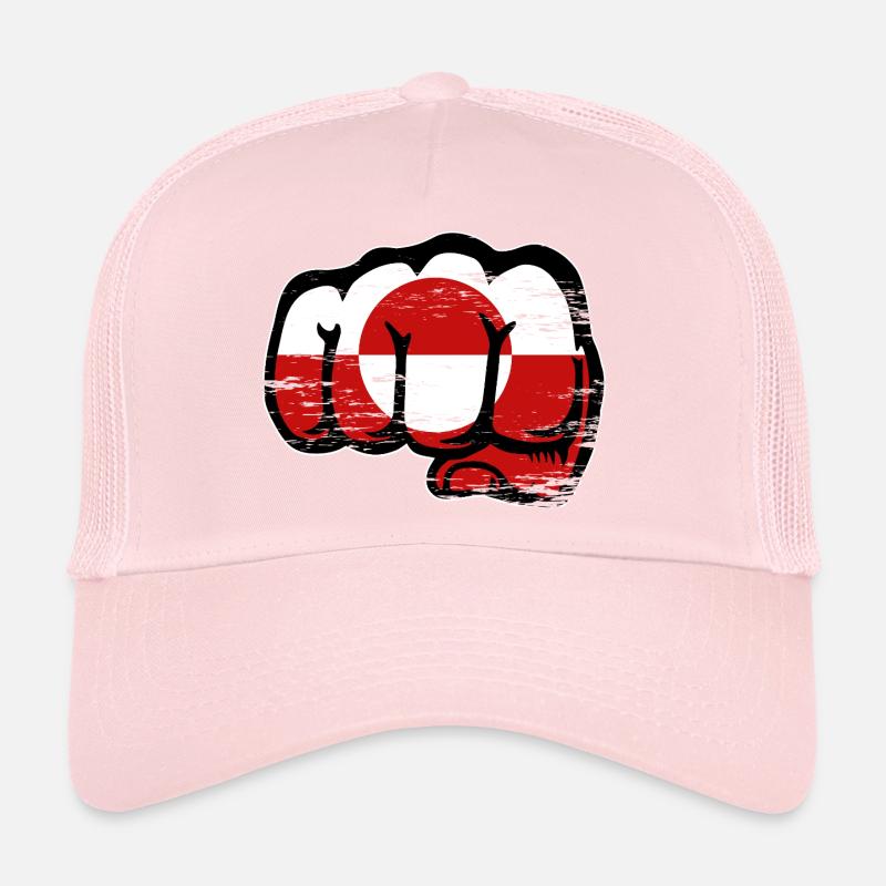 Grönland Flagge Faust used Trucker Cap