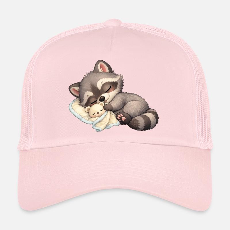 Baby Oskar with comforter - Trucker Cap - pale pink
