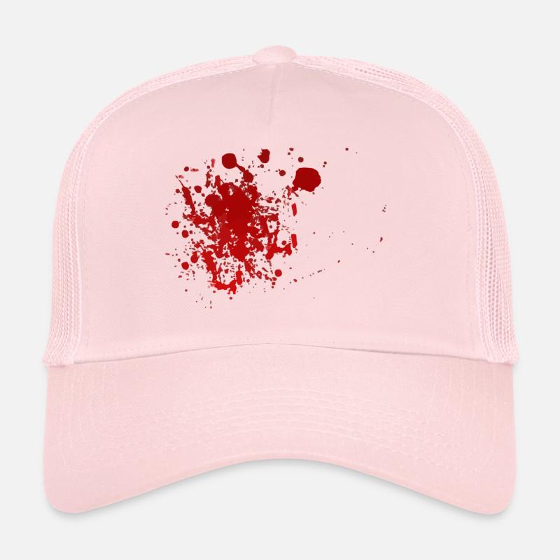 Blut Spritzer Splatter Halloween Blutspritzer Trucker Cap