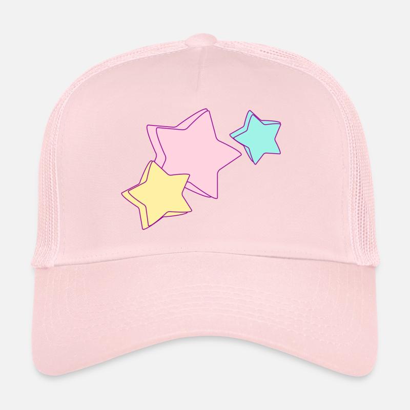 Sterne - Stars - Himmel - Himmelkörper - Trucker Cap - Hellrosa