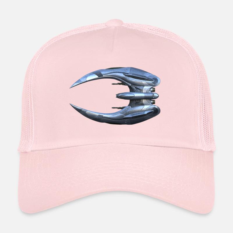 Battlestar Gallactica: Cylon Raider [Top View] Trucker Cap