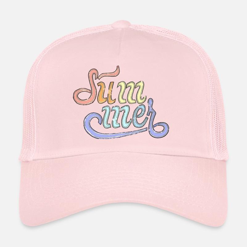 Retro Sommer - Trucker Cap - Hellrosa