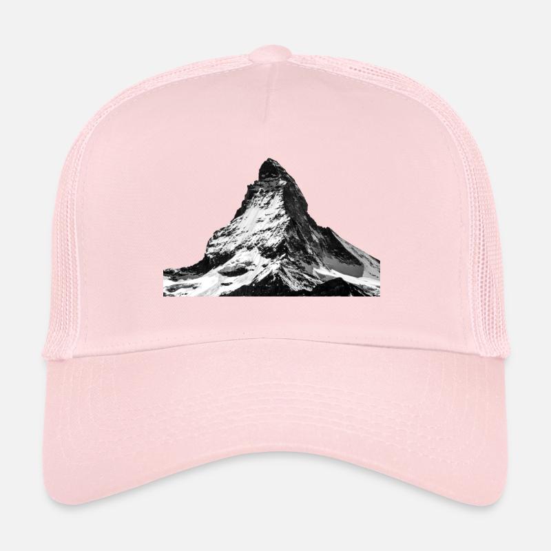 mountains - Trucker Cap - pale pink
