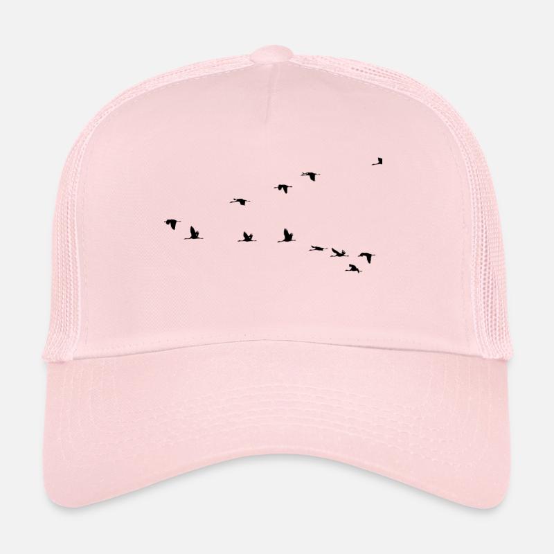 Oiseau Grue Stork Swarm Casquette trucker 