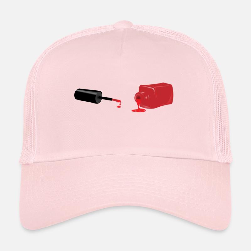 Roter Nagellack/ Nail polish Geschenk/Geschenkidee Trucker Cap
