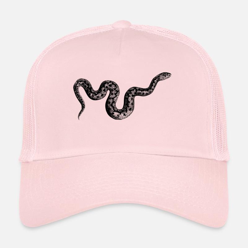 Anaconda Schlange - Trucker Cap - Hellrosa