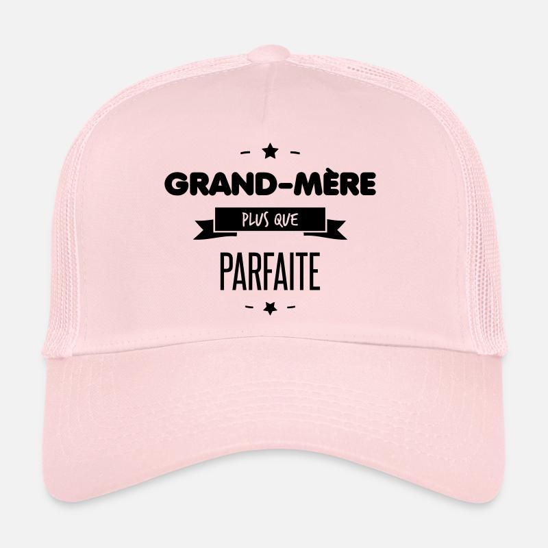 GRAND-MERE PARFAITE - Casquette trucker  - rose pâle