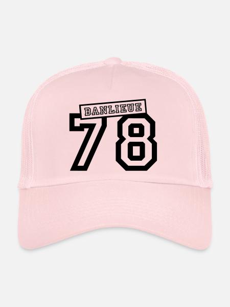 banlieue 78 - Trucker Cap - pale pink - Front
