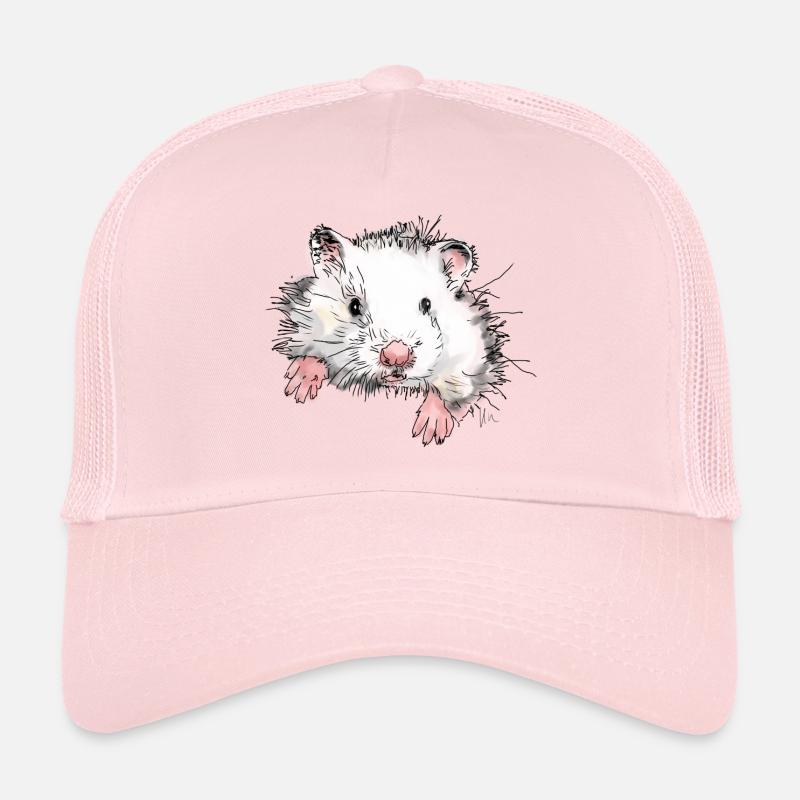 Hamster - Casquette trucker - rose pâle