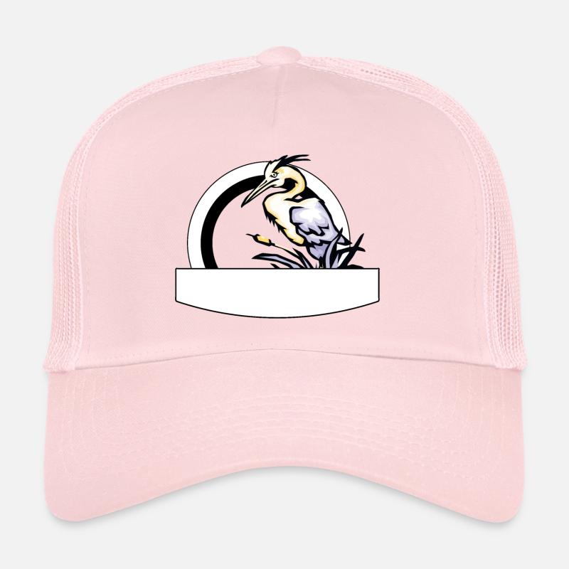 Oiseau pélican dans un cercle (mod.) Casquette trucker 