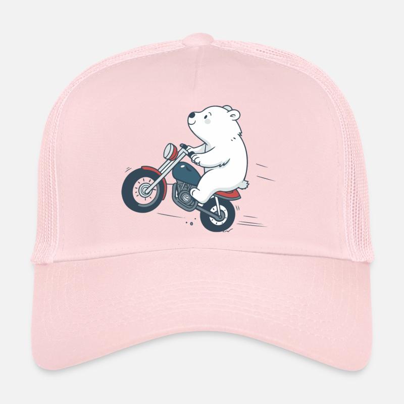 Biker Bear on Bold Road Trucker Cap