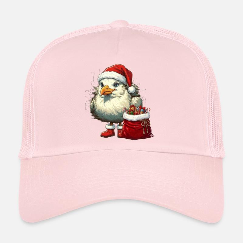Noël - Mouette en tenue de Noël Casquette trucker 
